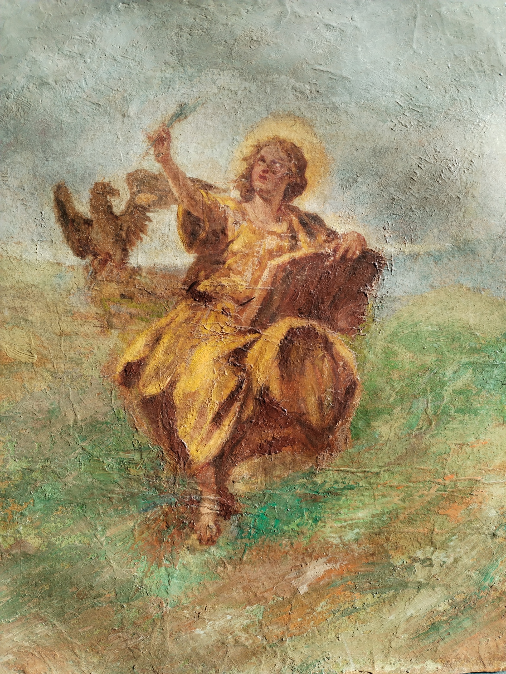 Messaggero di pace - olio - 23x29 cm - s.d.