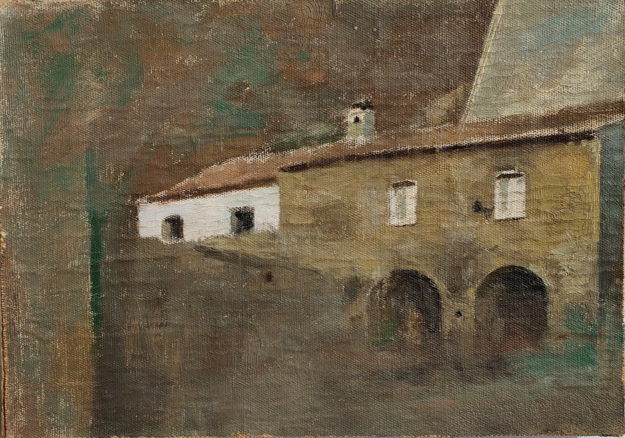 Casale - olio su tela - 24x17cm - fine 800