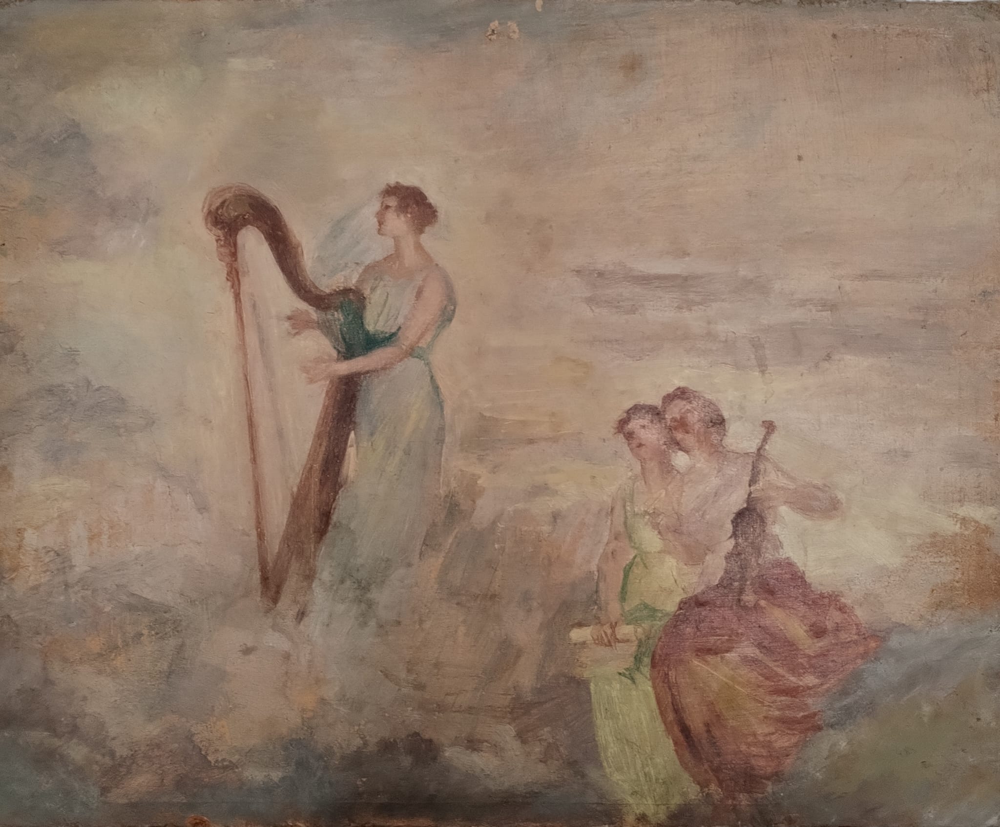 Le Arti che elevano l'Anima - olio su tavoletta - 30x24cm - s.d.