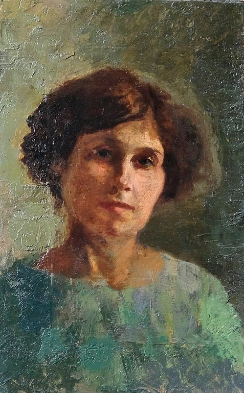 Ritratto della moglie Caterina - olio su tavoletta - 14,3x23 cm - s.d.