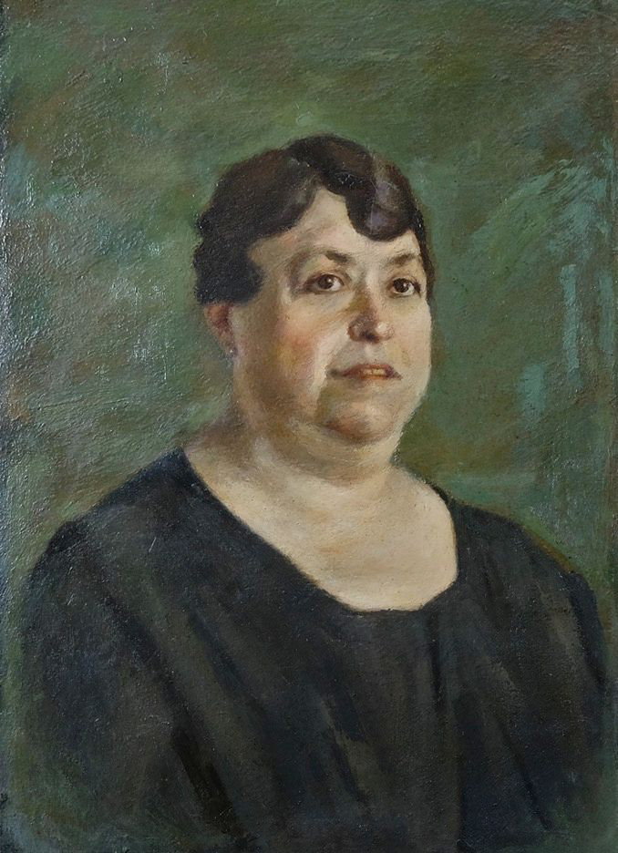 Ritratto di donna (bozzetto) - olio su tavoletta - 22,5x33 cm - s.d.