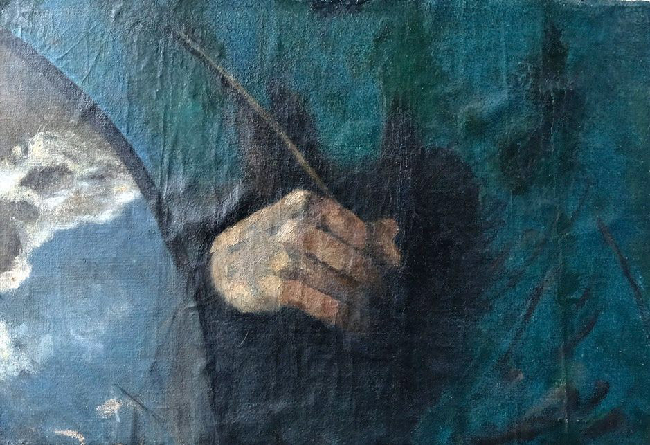 Dall'universo alla Mano - olio su tela - 38x27 cm - s.d.