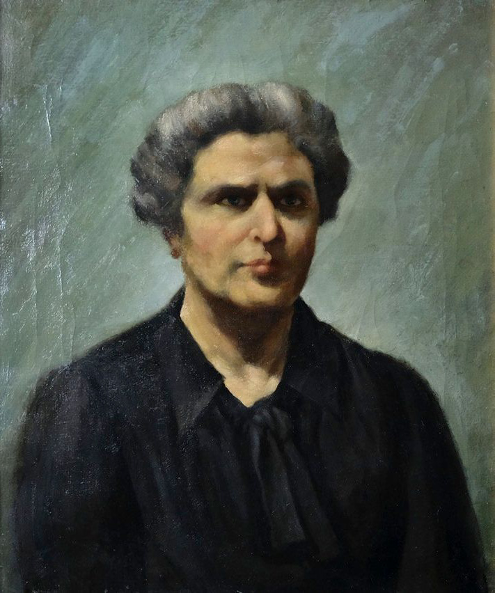 Francesco Cristini - Ritratto di donna, s.d. - olio su tela - 50x61 cm