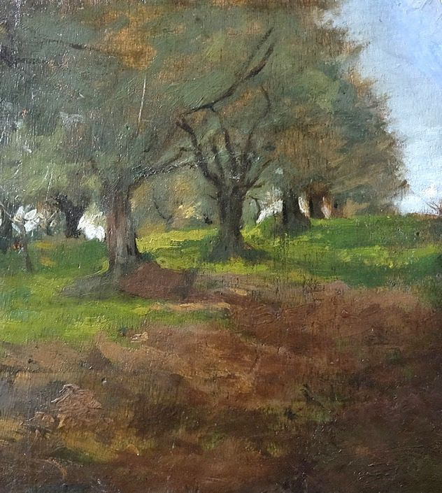 Paesaggio con alberi