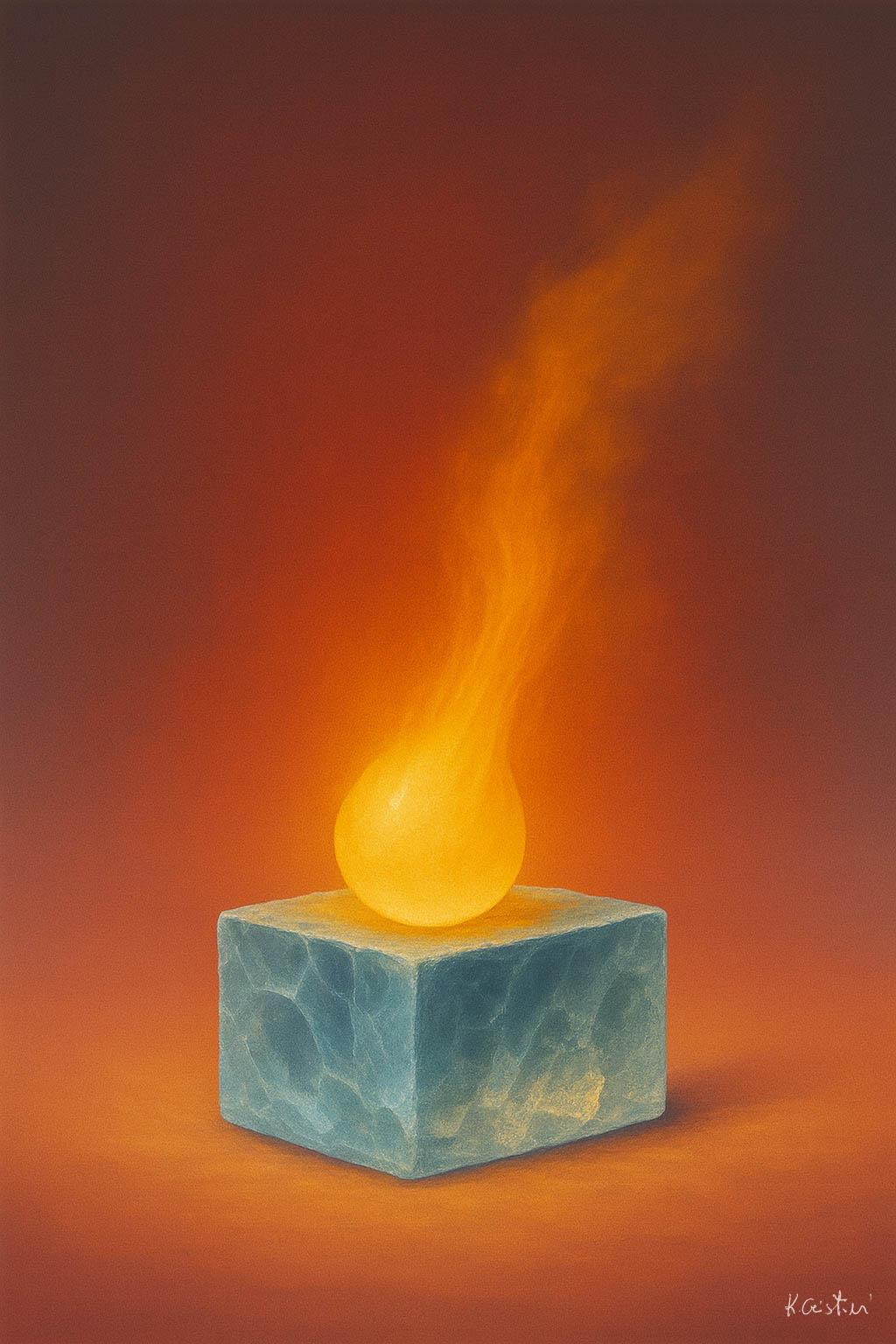 Katia Cristini - serie contemporanea-GM Serie Ghiaccio - Meteora 1