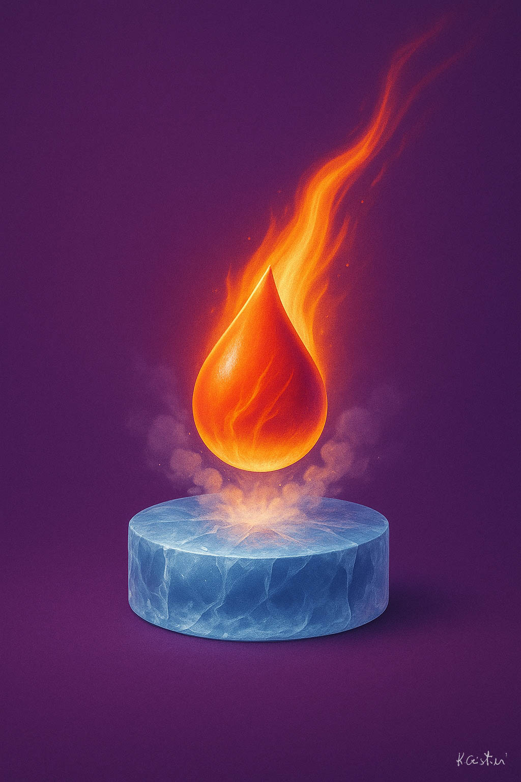 Katia Cristini - serie contemporanea-GM Serie Ghiaccio - Meteora 2