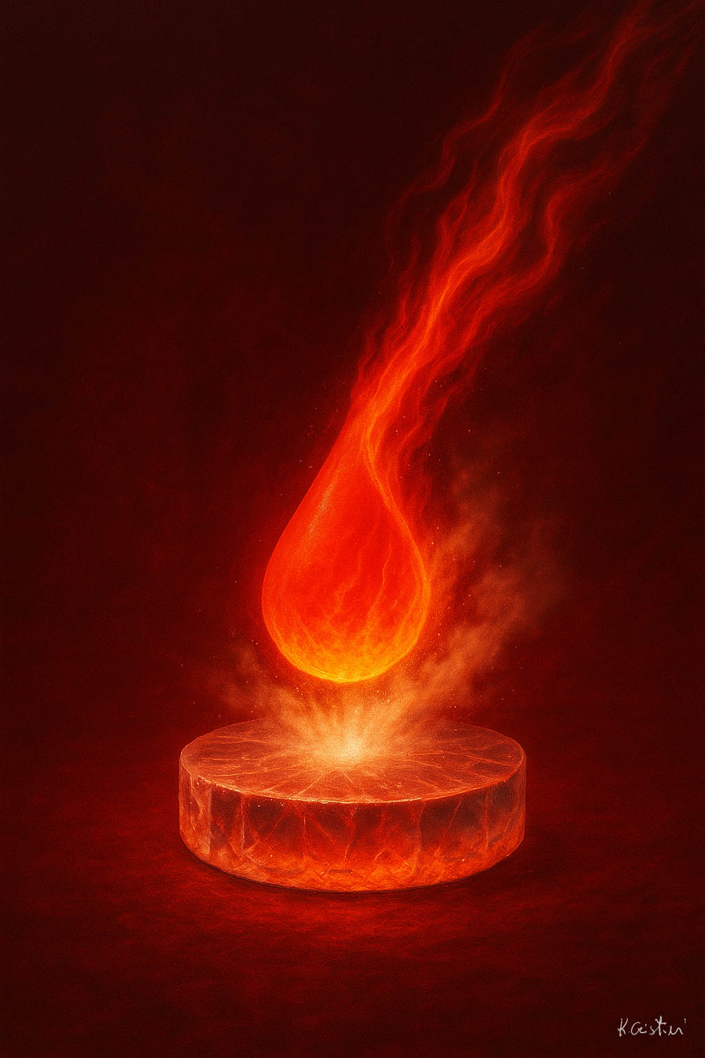 Katia Cristini - serie contemporanea-GM Serie Ghiaccio - Meteora 3