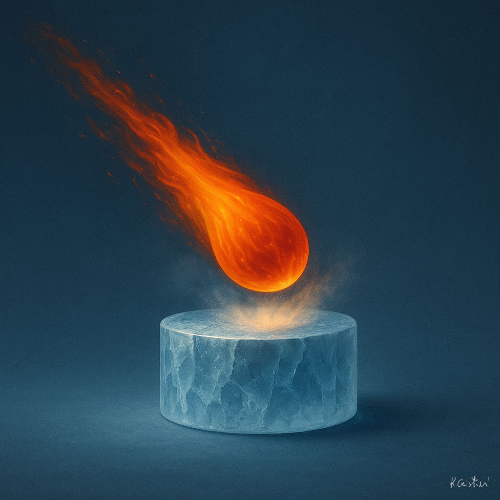 Katia Cristini - serie contemporanea-GM Serie Ghiaccio - Meteora 4