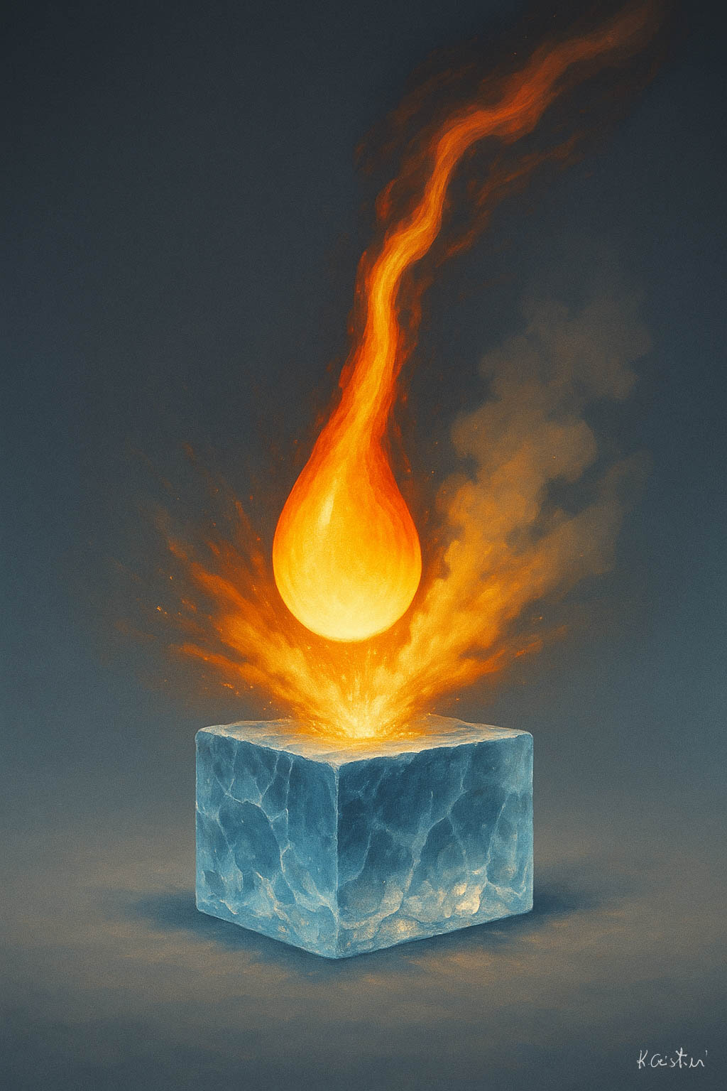 Katia Cristini - serie contemporanea-GM Serie Ghiaccio - Meteora 5