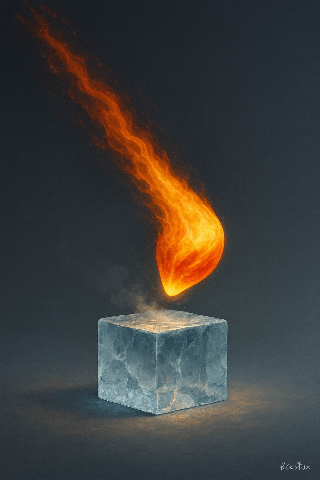 Katia Cristini - serie contemporanea-GM Serie Ghiaccio - Meteora 6