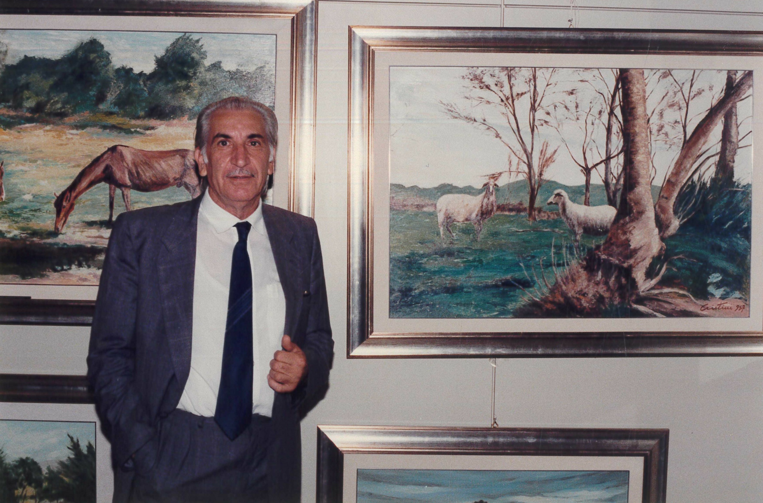 Foto del pittore Benito Cristini