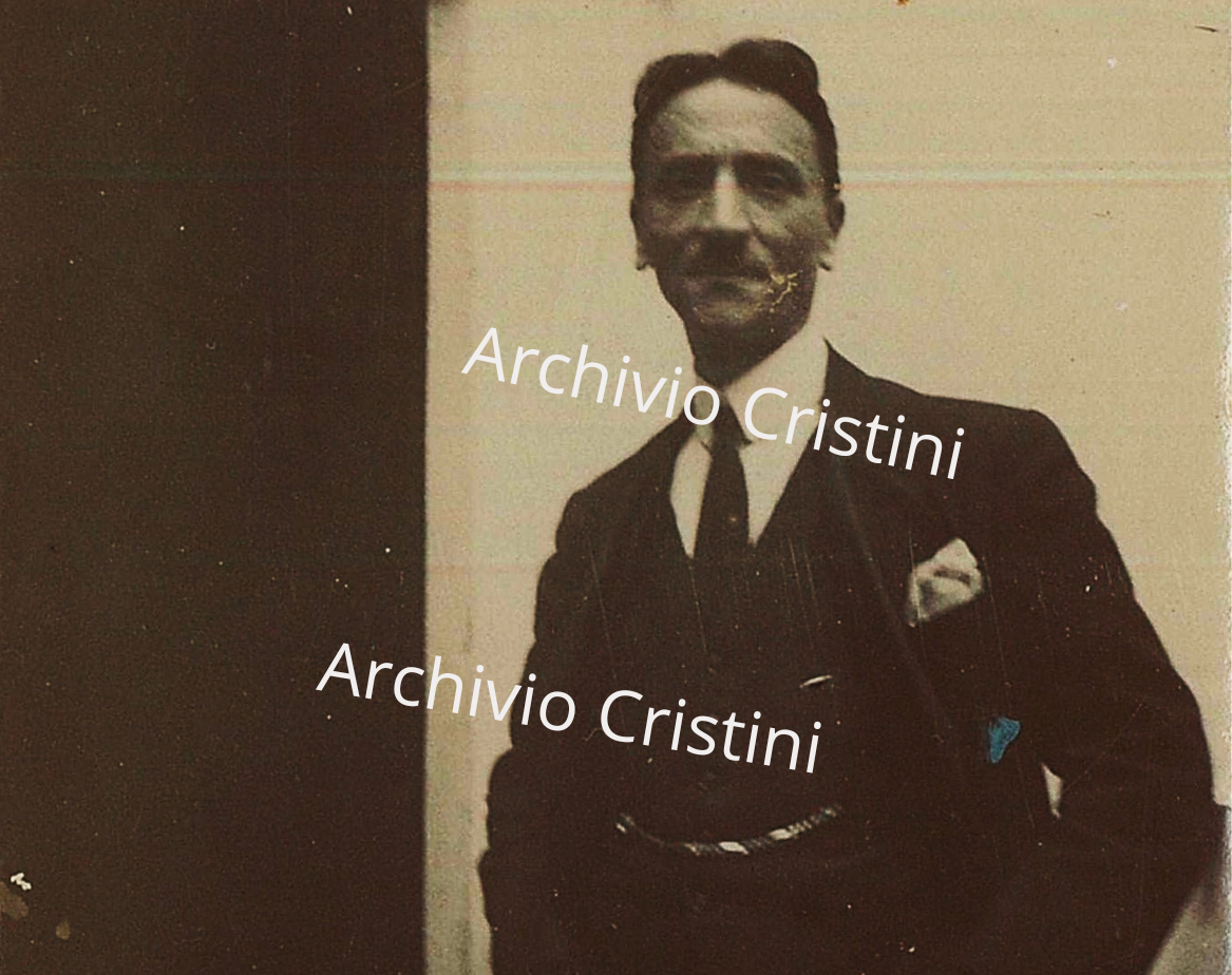 Ritratto fotografico storico del pittore Francesco Cristini (1878-1964)