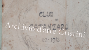 Studio preparatorio del bozzetto per il Club di Catanzaro di Francesco Cristini -1913