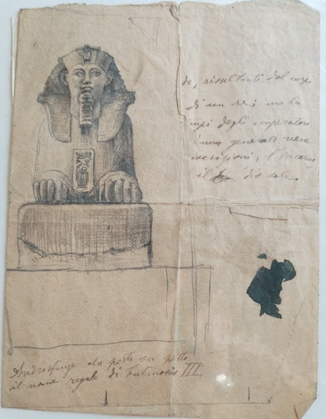 Francesco Cristini - Bozzetto Sfinge per Tempio Massonico