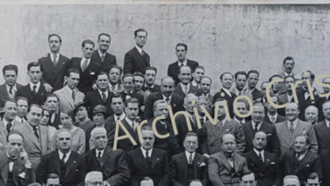 Rara fotografia d'epoca del pittore Francesco Cristini durante il soggiorno e passaggio all'Accademia di Belle Arti di Napoli