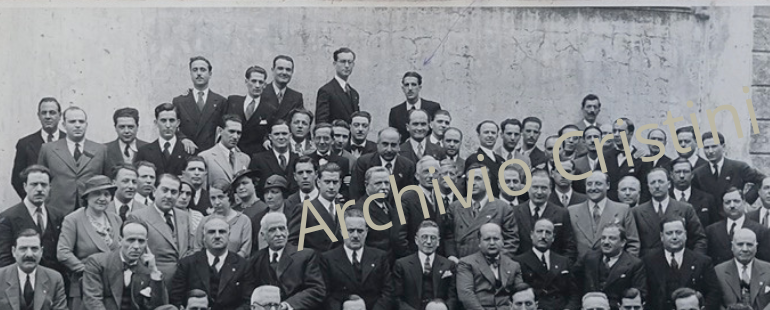 Rara fotografia d'epoca del pittore Francesco Cristini durante il soggiorno e passaggio all'Accademia di Belle Arti di Napoli