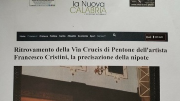 Precisazione su la nuova calabria in merito al ritrovamento delle icone del SS Rosario da attribuire al pittore Francesco Cristini